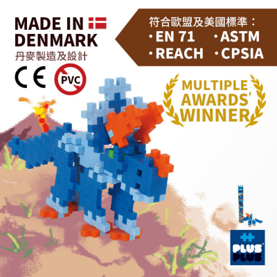 100粒 形象化三角龙试管装Mini plus + 教学拼图框架指南