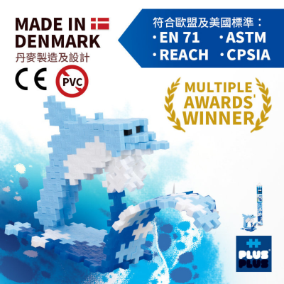 100粒 形象化海豚试管装Mini plus + 教学拼图框架指南