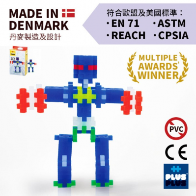 Plus-Plus 70粒 体验装 形象化 Mini plus + 教学拼图框架指南