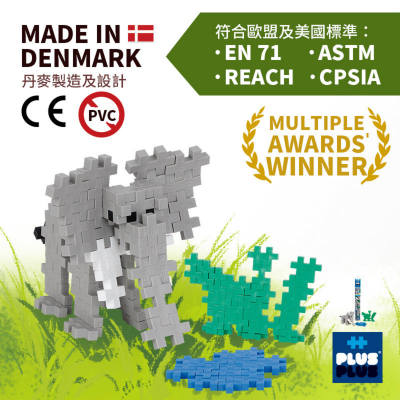 100粒 形象化大象试管装Mini plus + 教学拼图框架指南